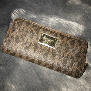 Michael Kors Signature Leather Wallet